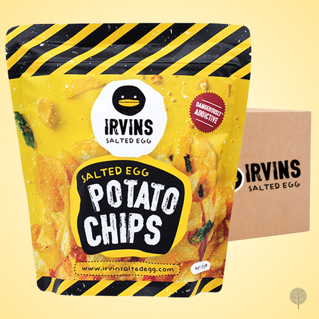 Irvins Salted Egg Potato Chips - 105g x 24 pkts Carton