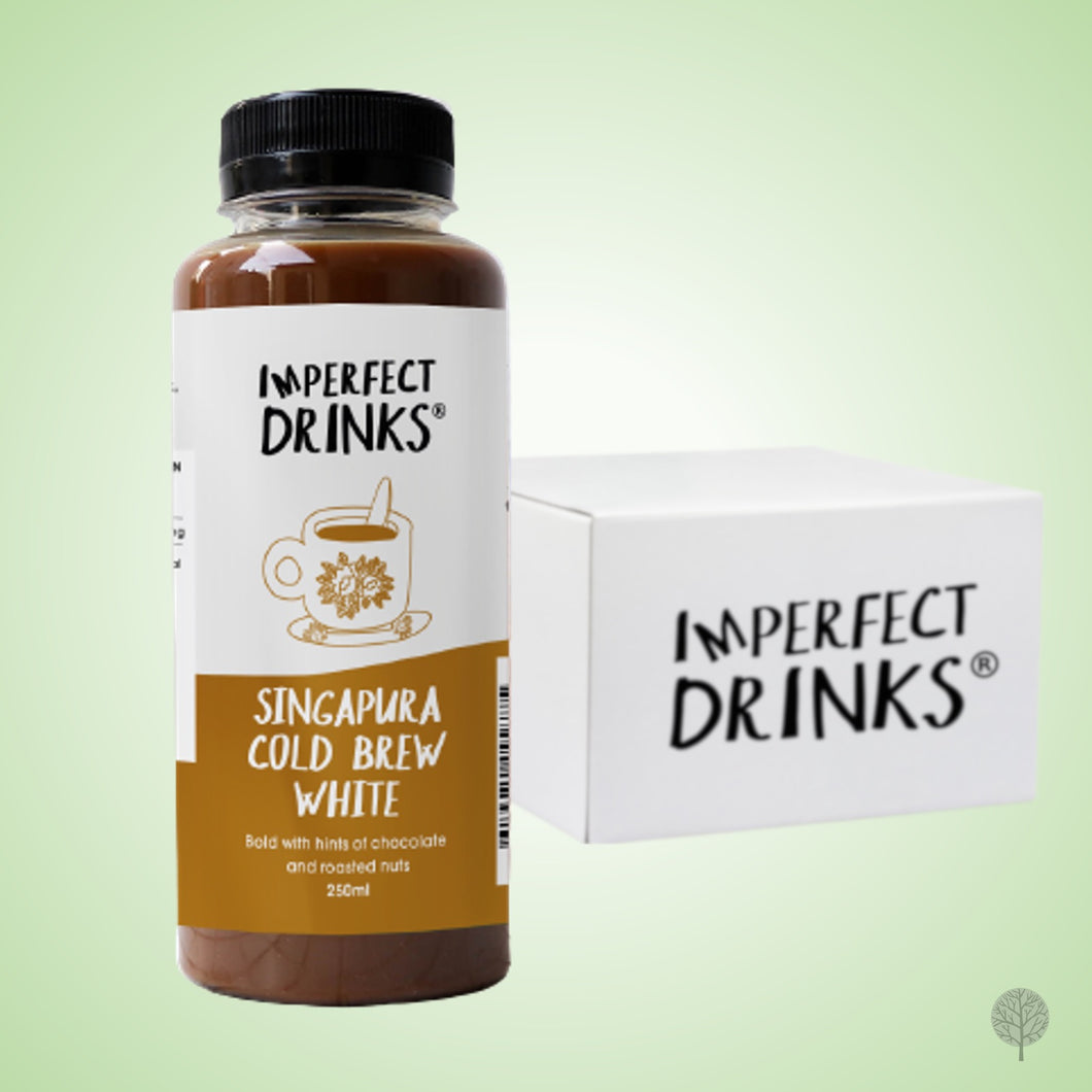 Imperfect Drinks Cold Brew Coffee - Singapura White - 250ml x 12 btls Carton *CHILLED*