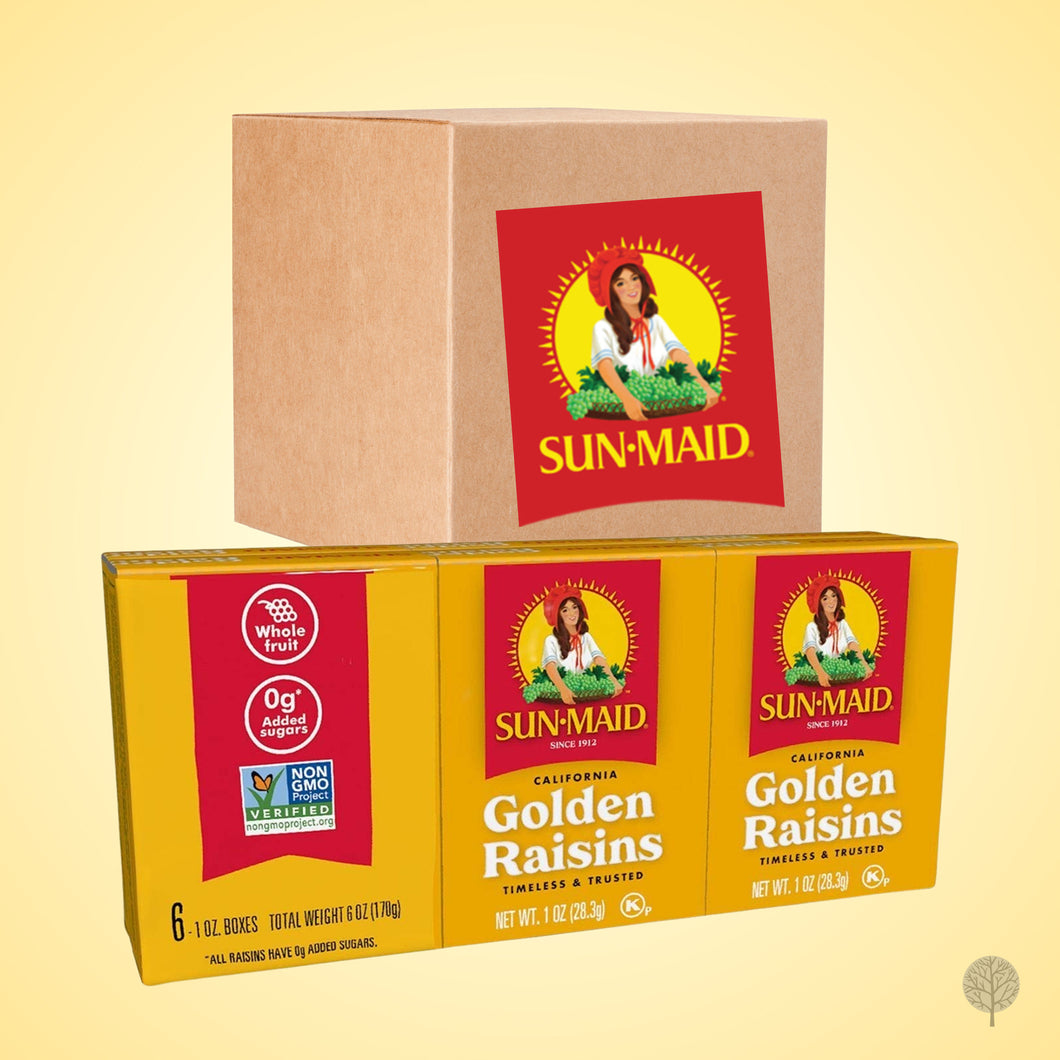 Sunmaid Golden - 28.3g X 6 X 12 box carton