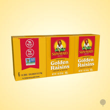 Load image into Gallery viewer, Sunmaid Golden - 28.3g X 6 X 12 box carton
